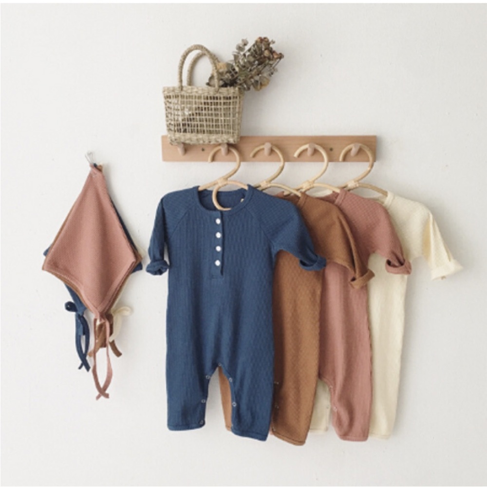 Mama Siesta dark blue ribbed romper